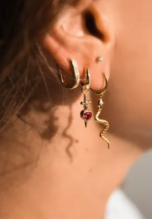Pierced Heart Earrings