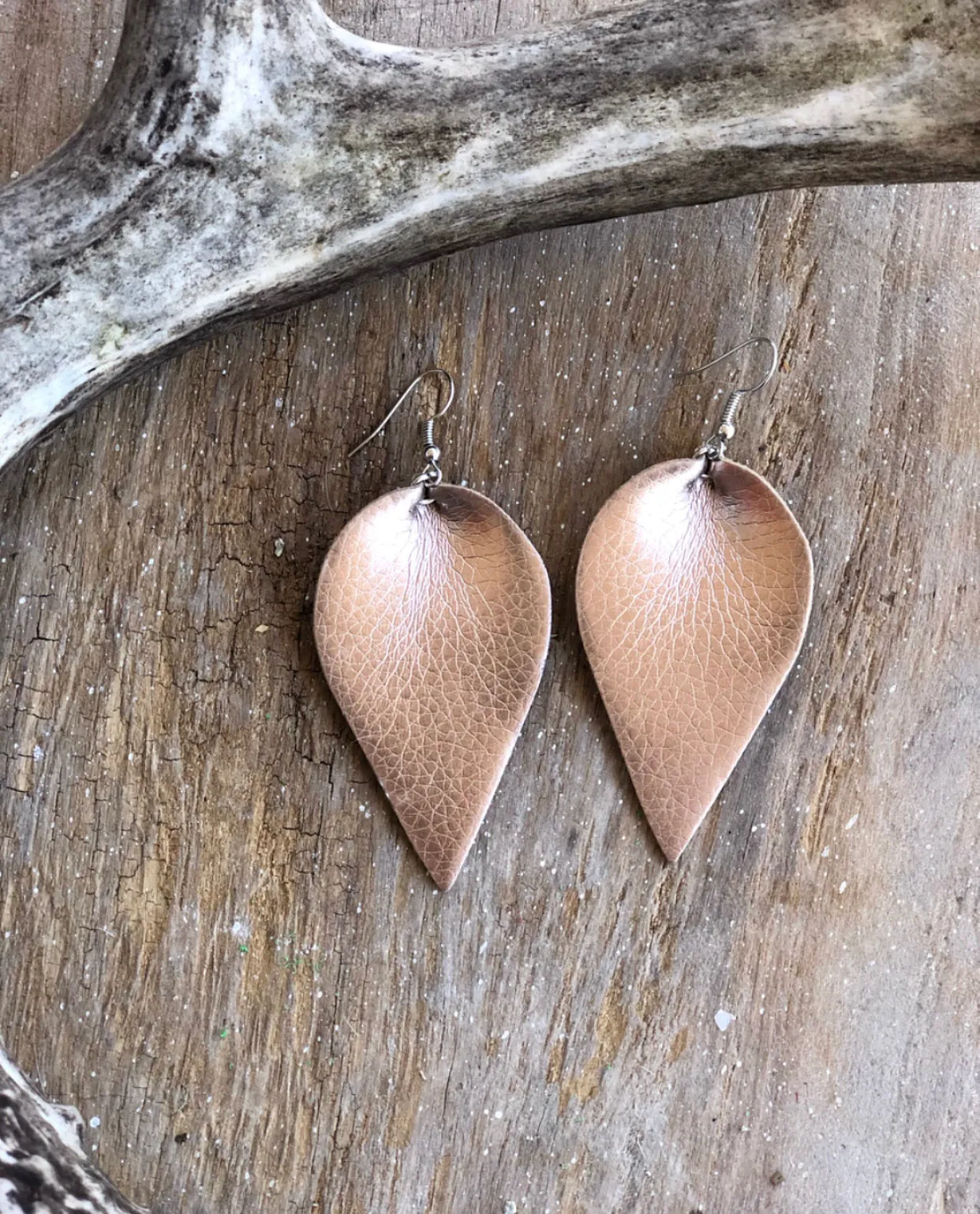 Pinched Leather Earrings (9 available colors)