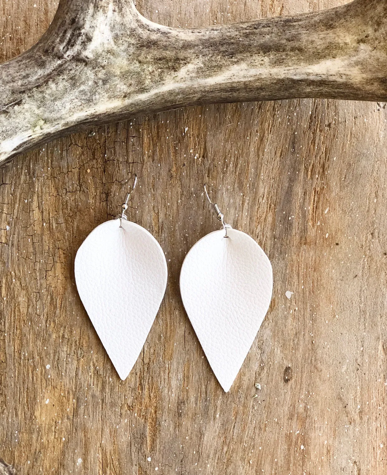 Pinched Leather Earrings (9 available colors)