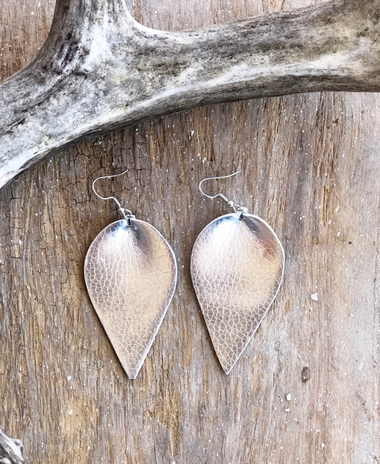 Pinched Leather Earrings (9 available colors)