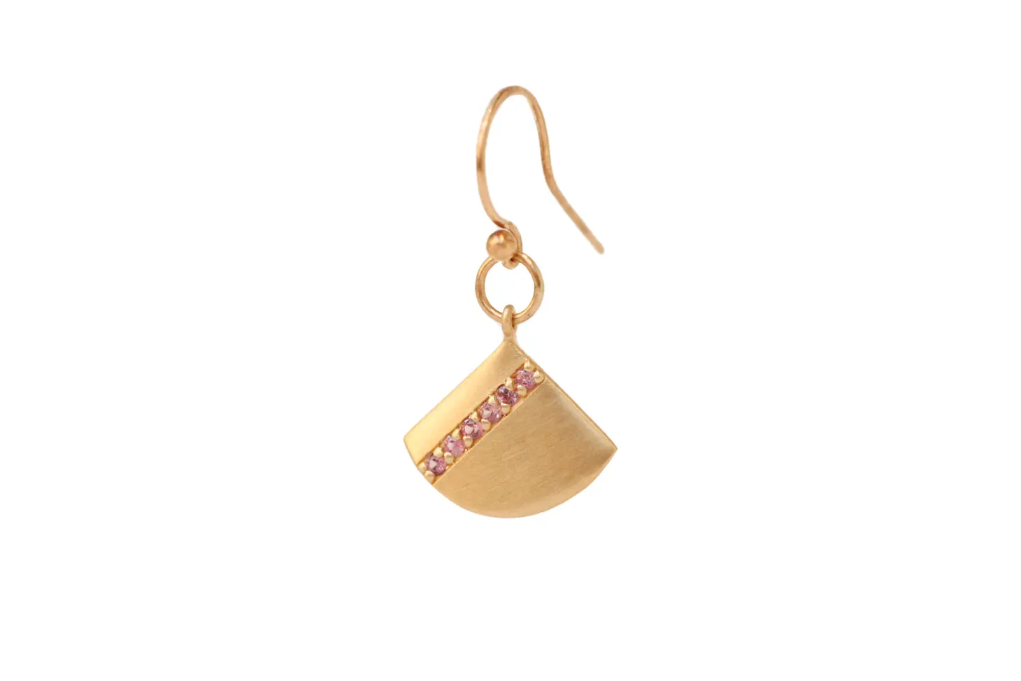 PINK SAPPHIRE STRIPE FAN DROP