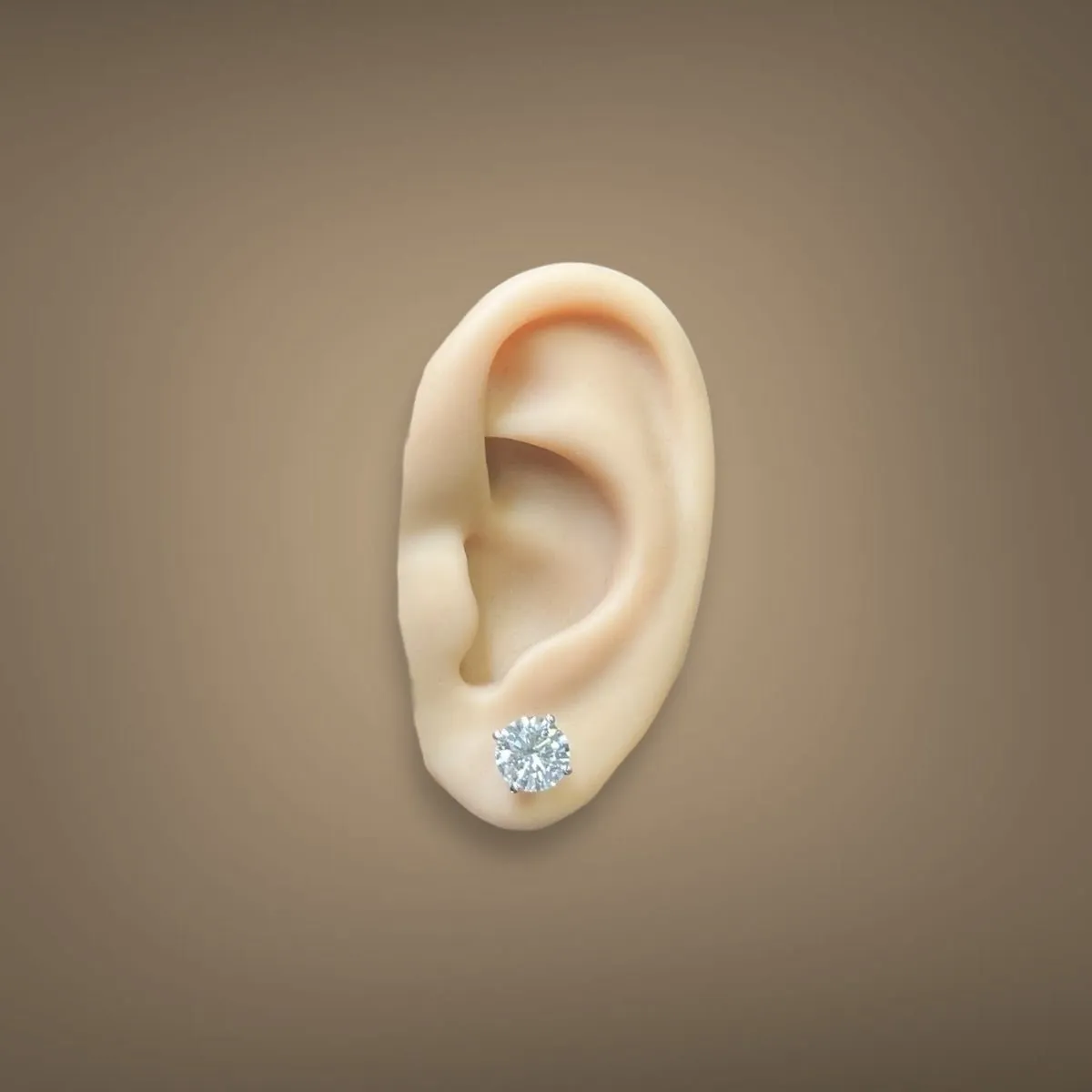 Platinum 3.14ctw D/VS1 Lab-Created Diamond Earrings  IGI