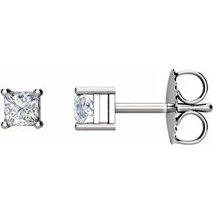 Platinum 3/4 CTW Natural Diamond Earrings
