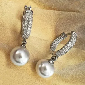 platinum perfect little pave pearls