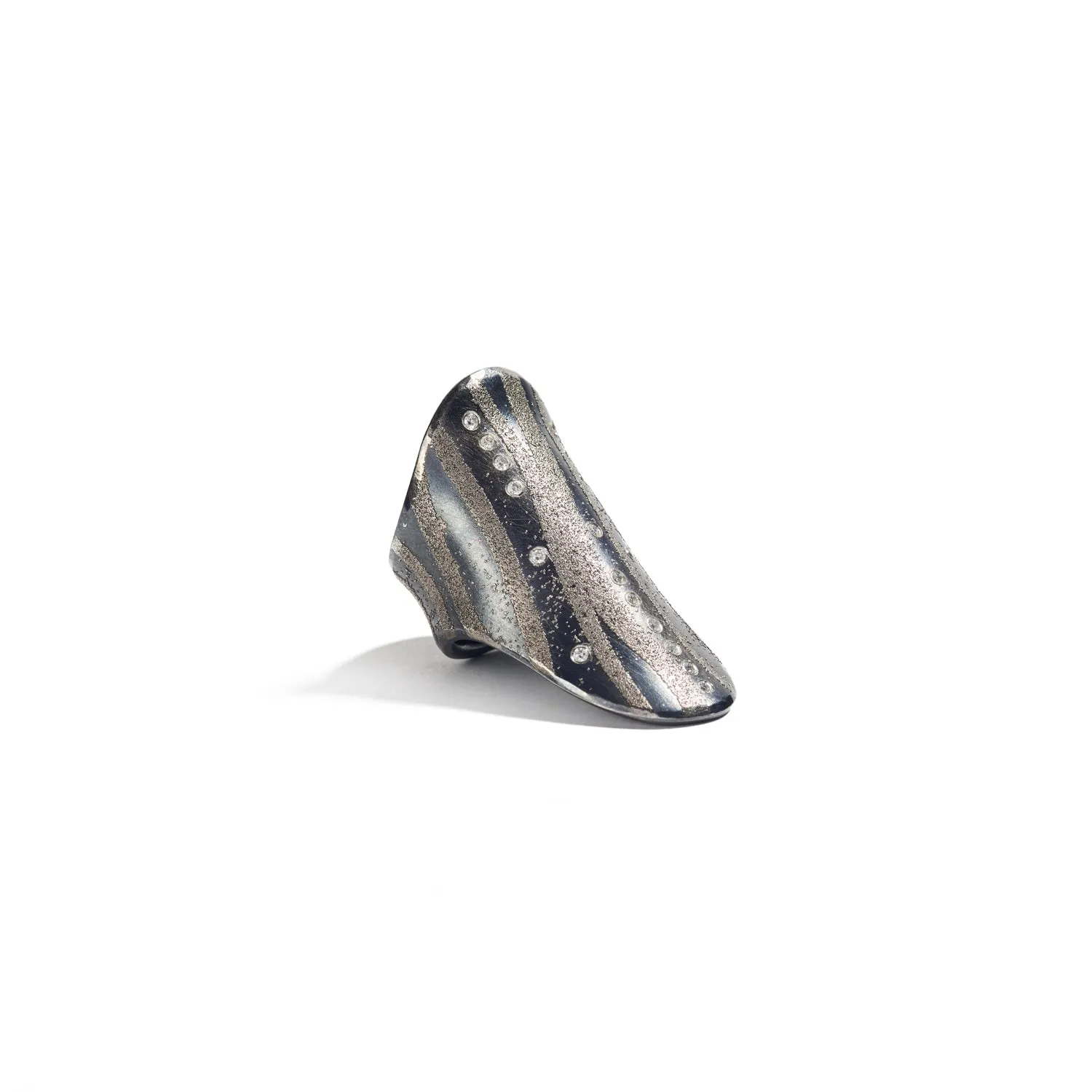 Platinum Shield Ring