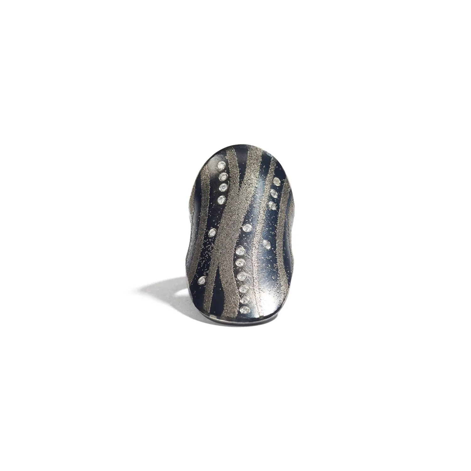 Platinum Shield Ring