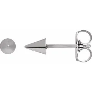 Platinum Spike Earrings