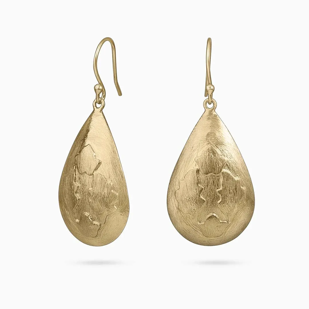 Pure Silver Earrings - Made With Golden Sunrays
