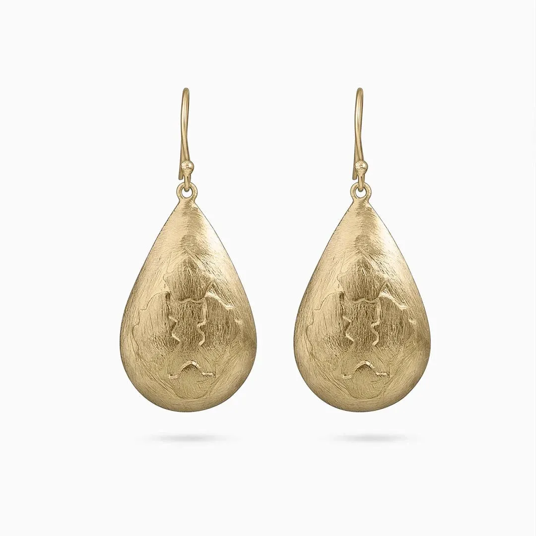 Pure Silver Earrings - Made With Golden Sunrays