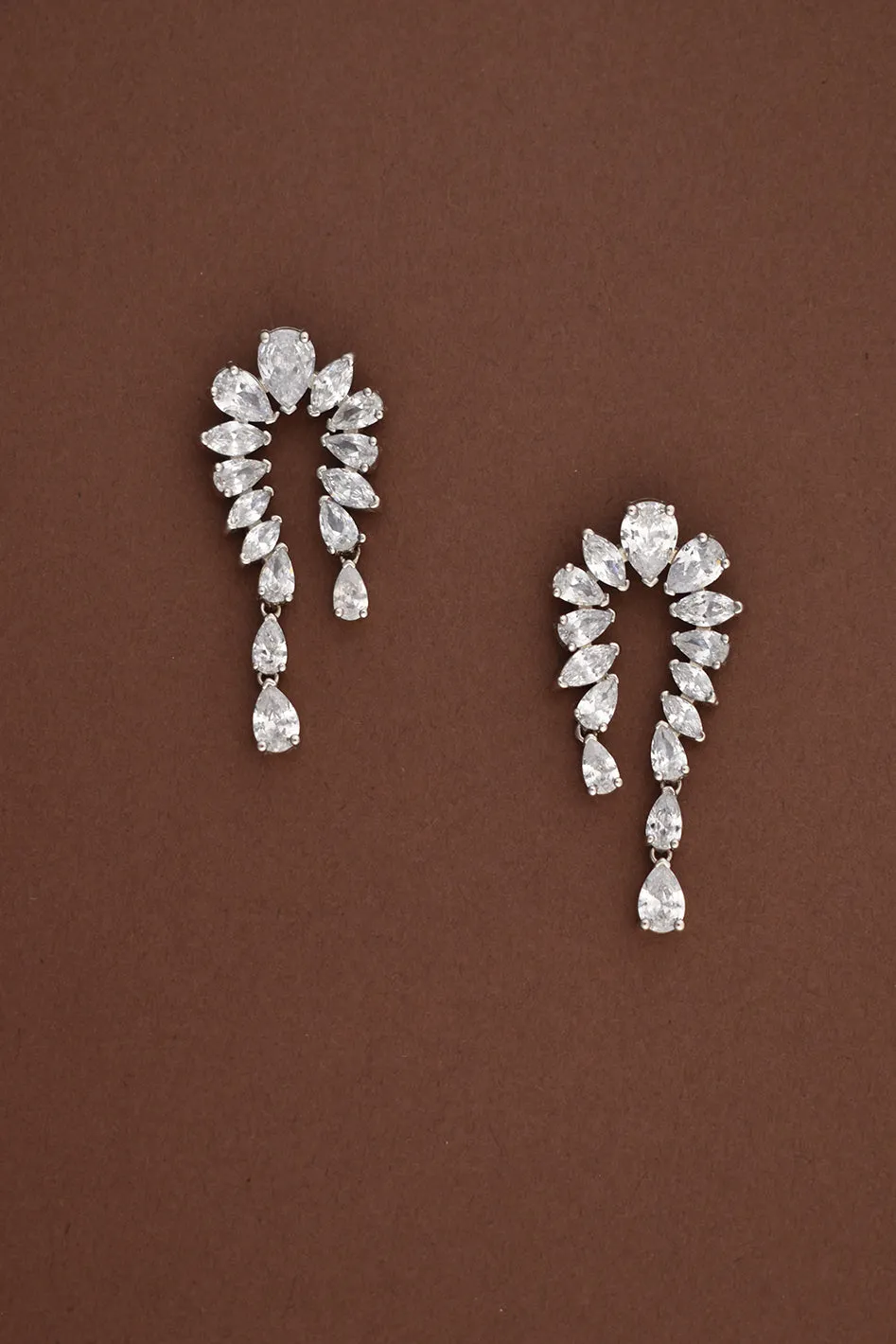 RAJWA Simulated Diamond Earrings
