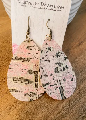 Real Leather Teardrop Earrings