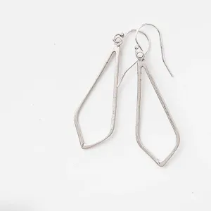 Recycled Sterling Silver Pendulum Earrings