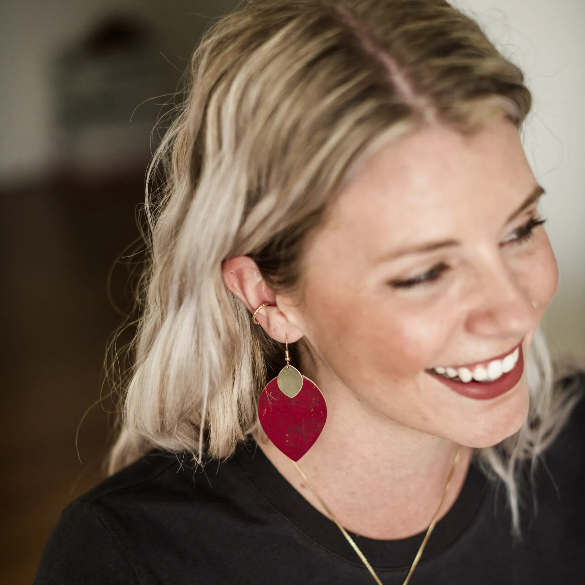 Red Cork Cora Earrings
