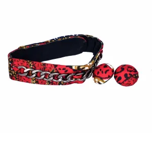 Redsplash Ankara Choker Button Earring