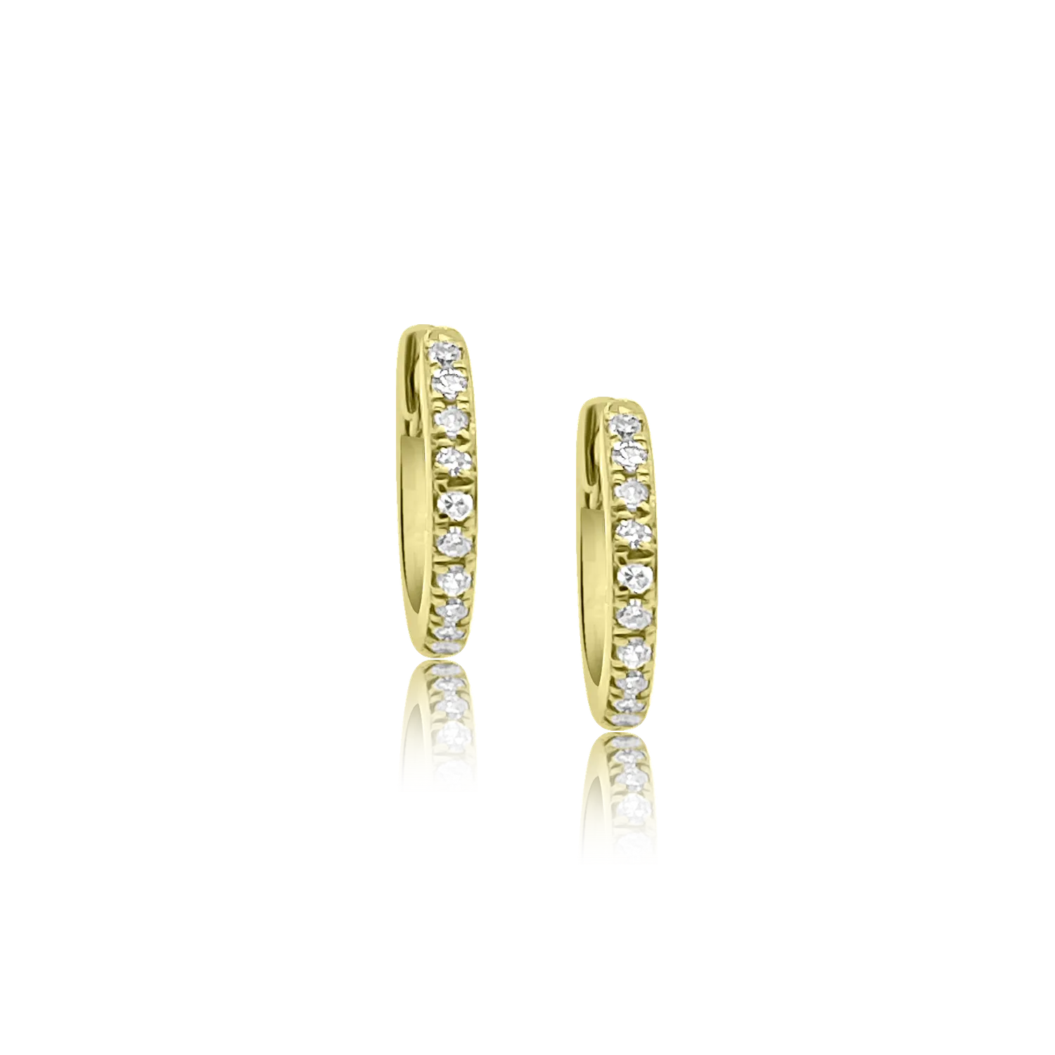Reversible Diamond and Ruby Eternity Hoops