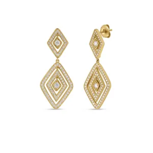 Roberto Coin 18k Yellow Gold Diamond Earrings