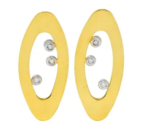 Roberto Coin Diamond Ruby 18 Karat Gold Chic & Shine Earrings