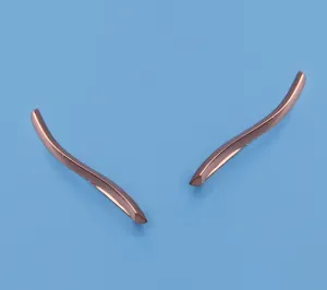 Rose Gold Plated Silver Earrings
