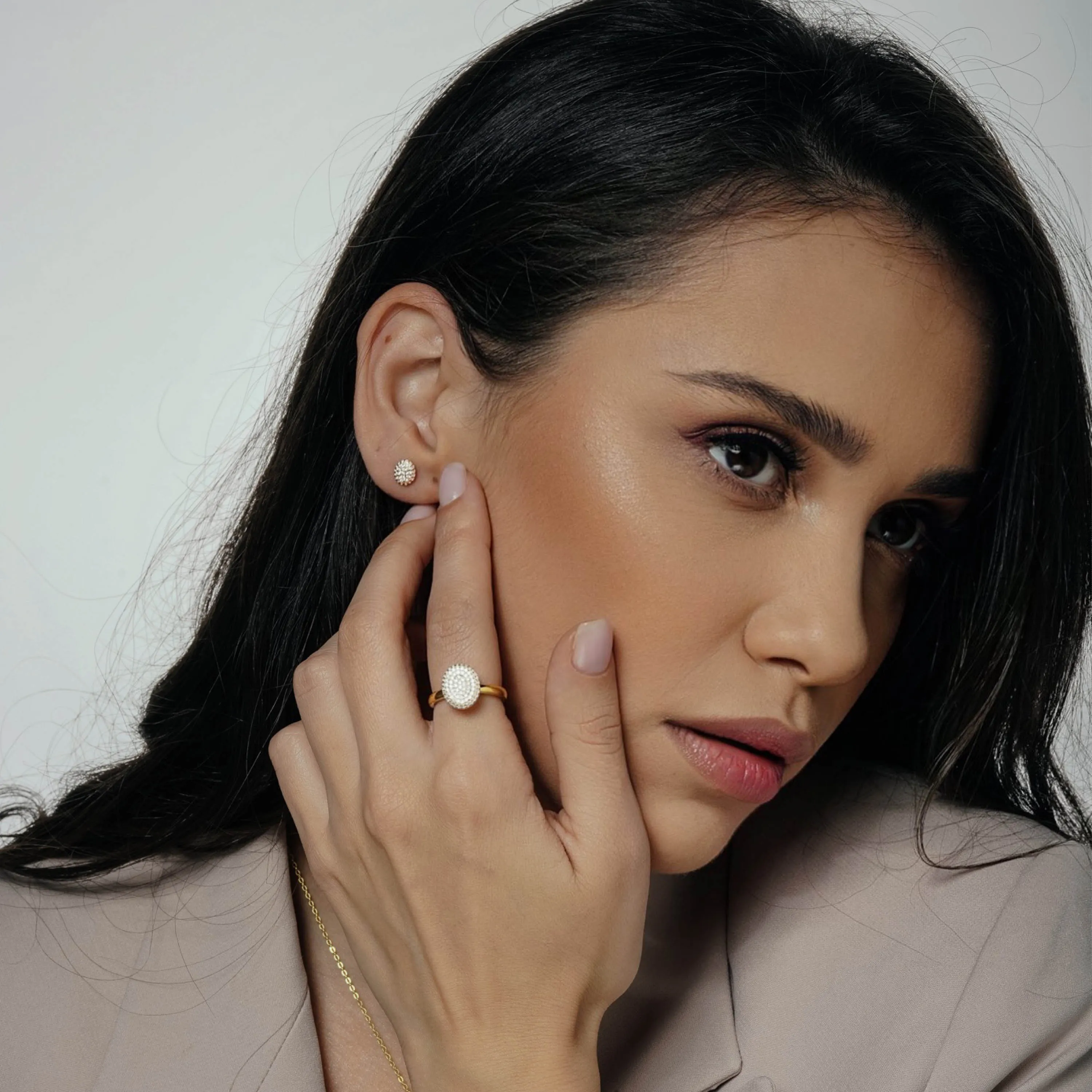 Round Shaped AMoré Pavé Stud Earrings With 0.60 ct. Diamonds