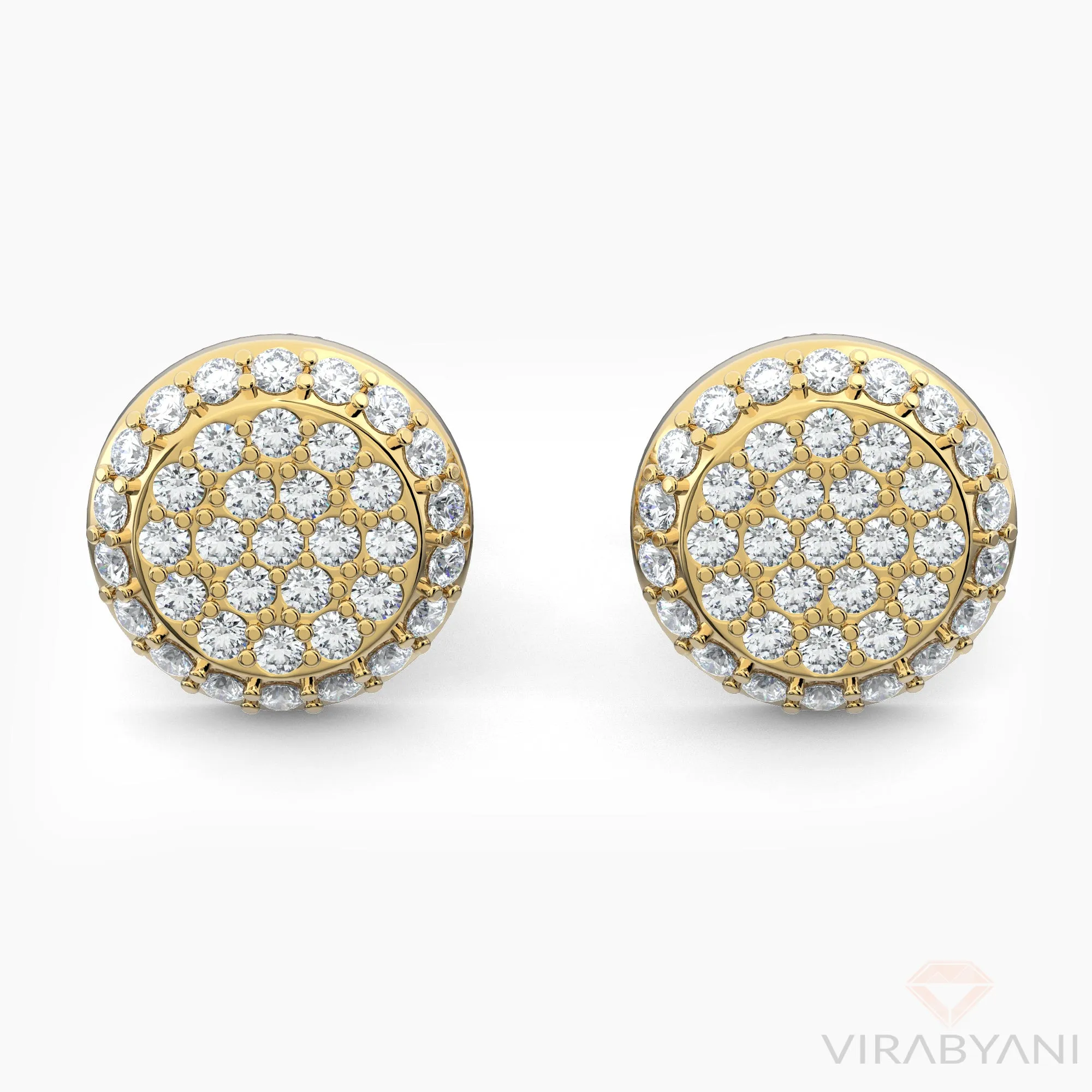 Round Shaped AMoré Pavé Stud Earrings With 0.60 ct. Diamonds