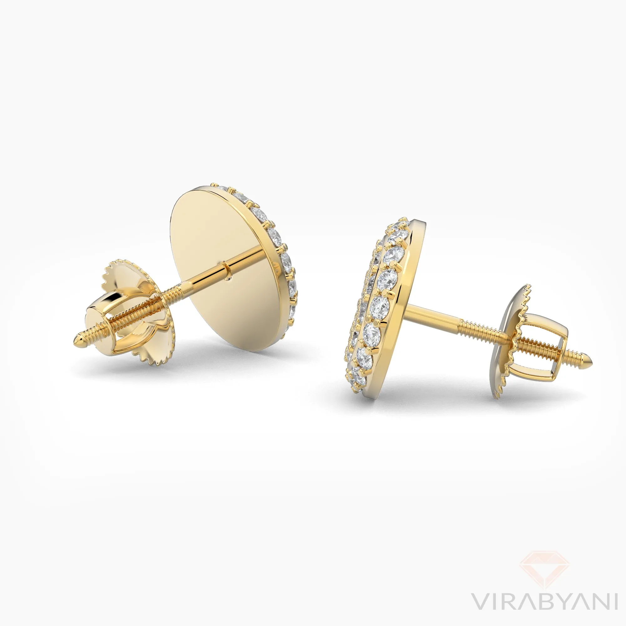 Round Shaped AMoré Pavé Stud Earrings With 0.60 ct. Diamonds
