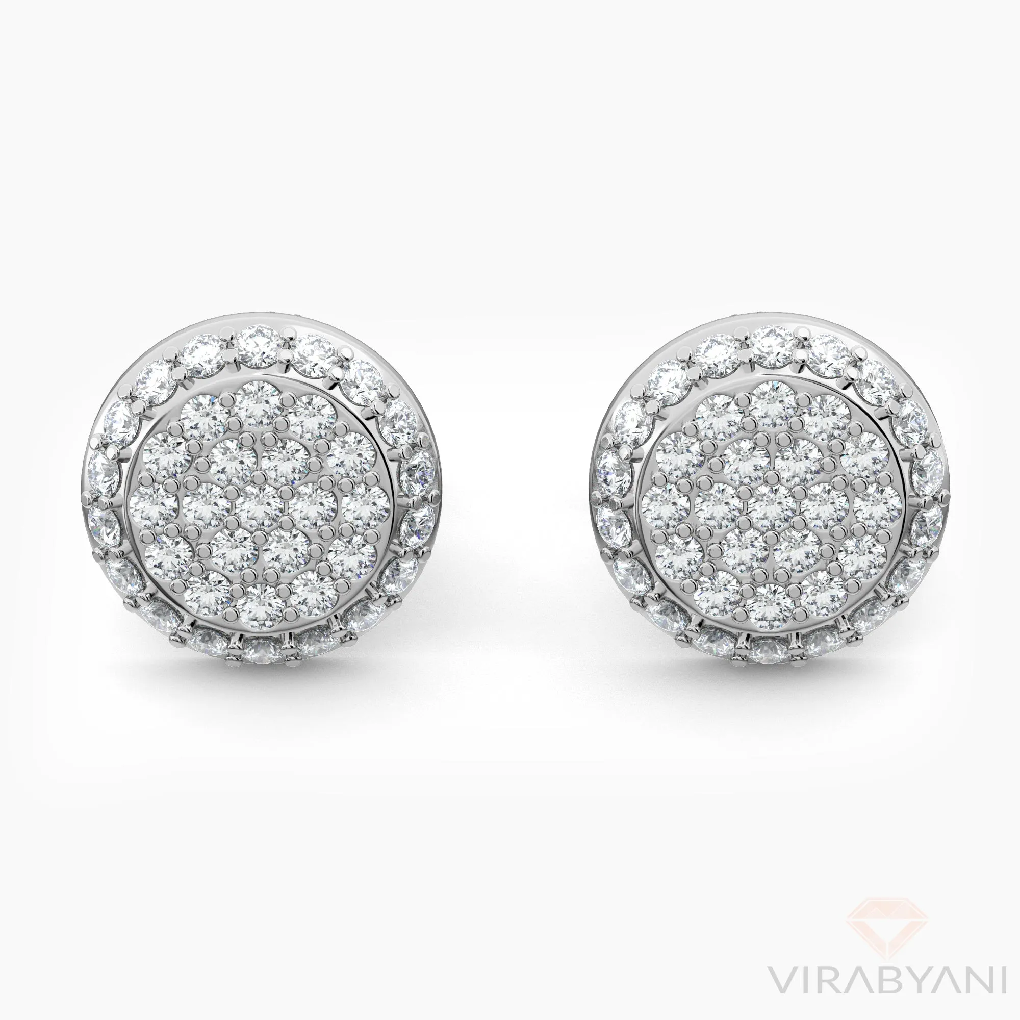 Round Shaped AMoré Pavé Stud Earrings With 0.60 ct. Diamonds