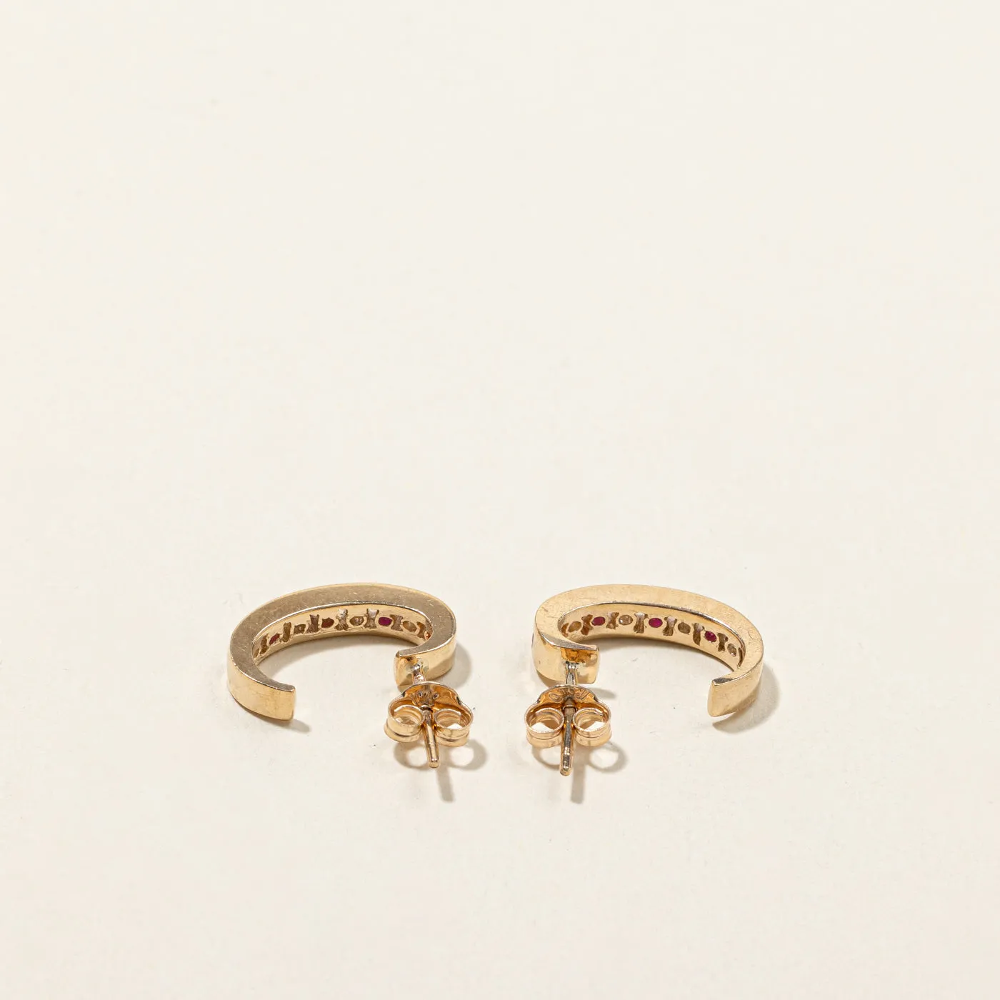 Ruby & Diamond Earrings | 0.24ctw | 0.24ctw |