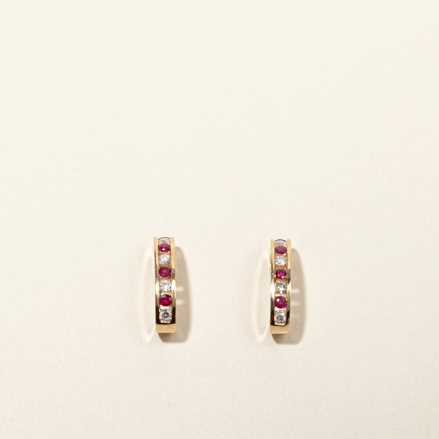 Ruby & Diamond Earrings | 0.24ctw | 0.24ctw |