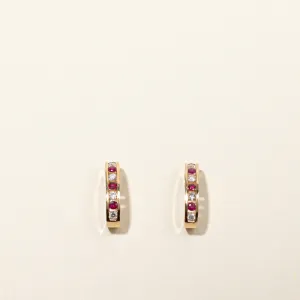 Ruby & Diamond Earrings | 0.24ctw | 0.24ctw |