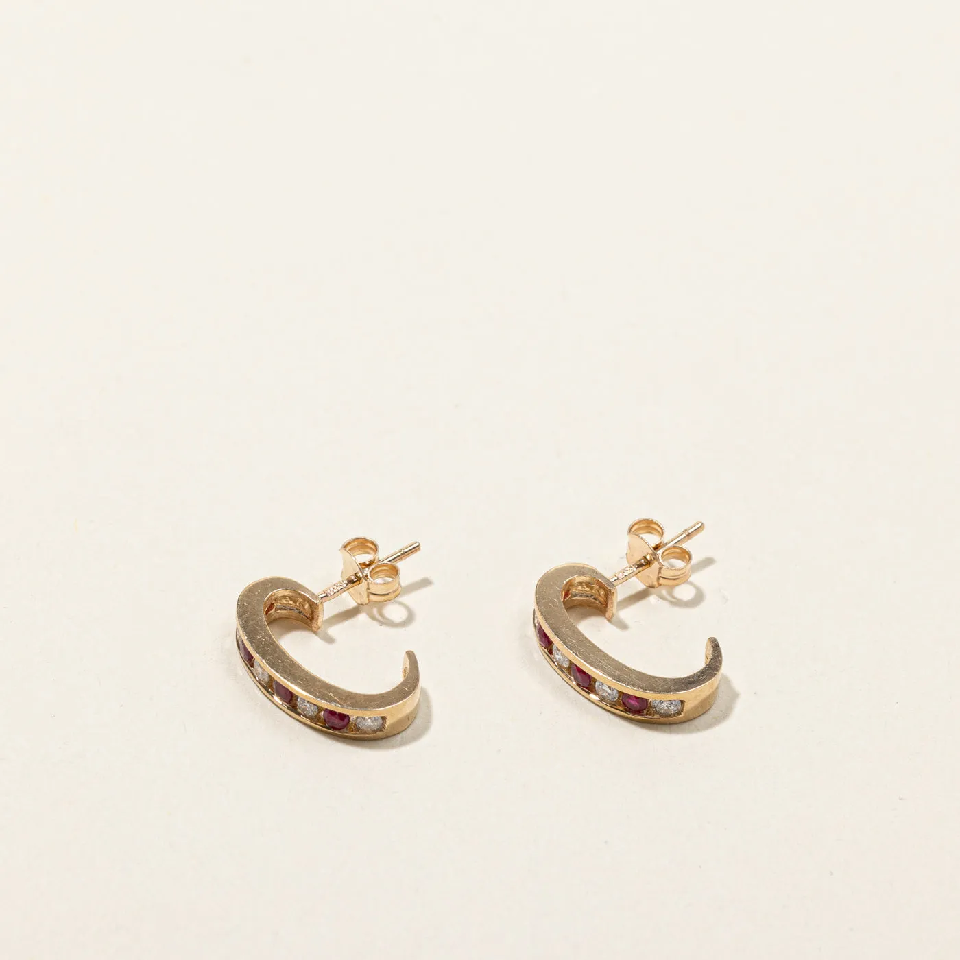 Ruby & Diamond Earrings | 0.24ctw | 0.24ctw |