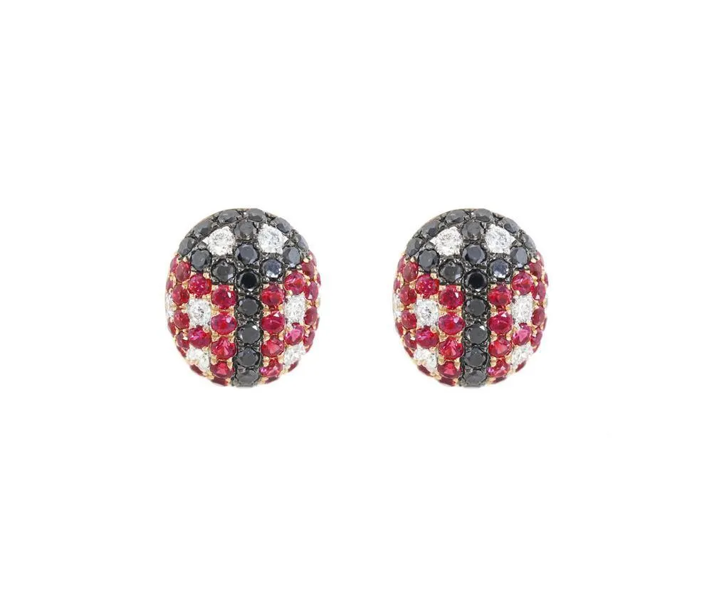 Ruby & Diamond Earrings CE120R