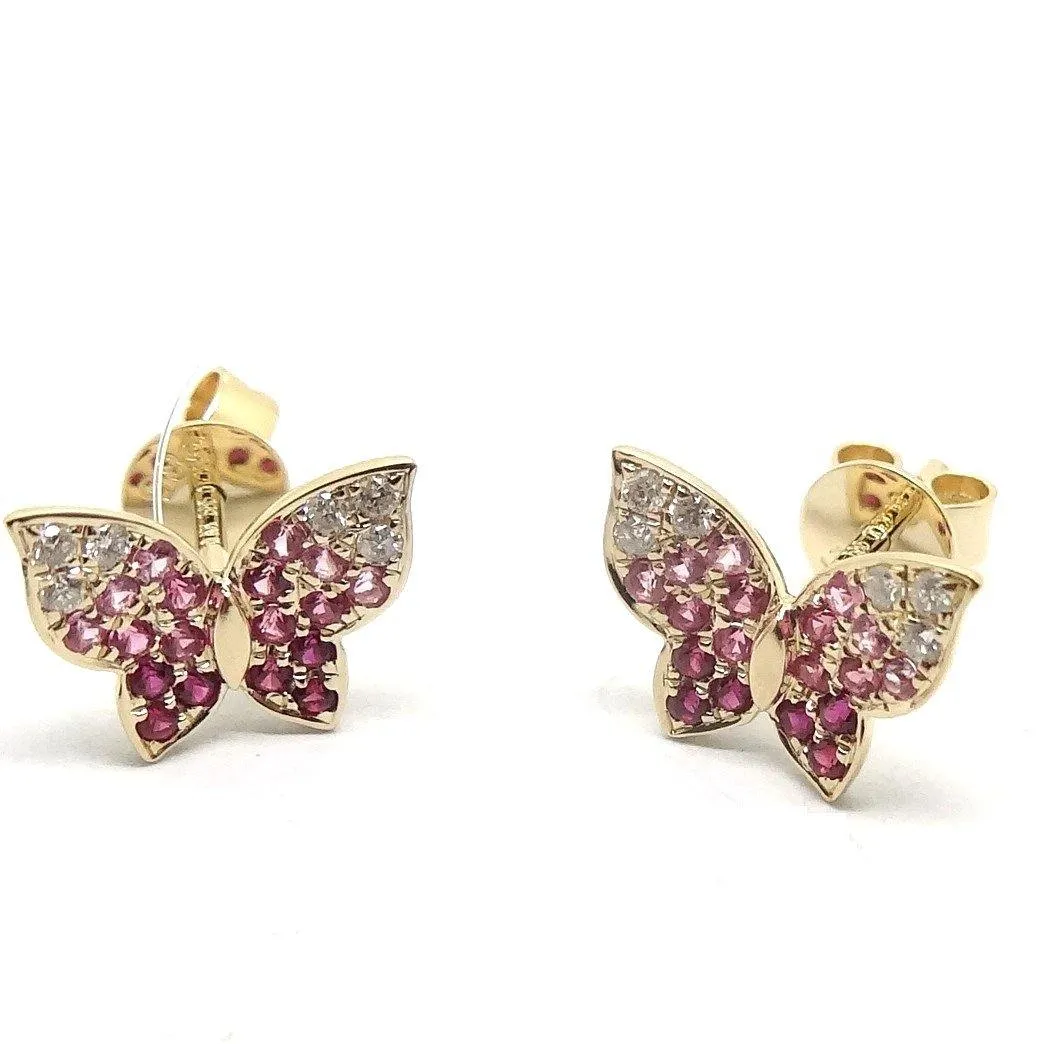 Ruby & Diamond Earrings CE75