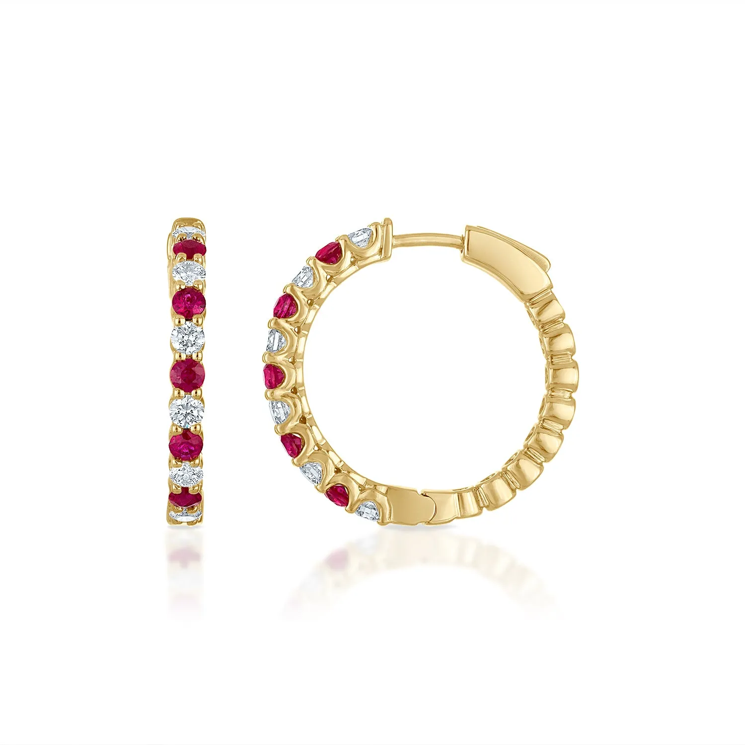 Ruby and Diamond Earrings
