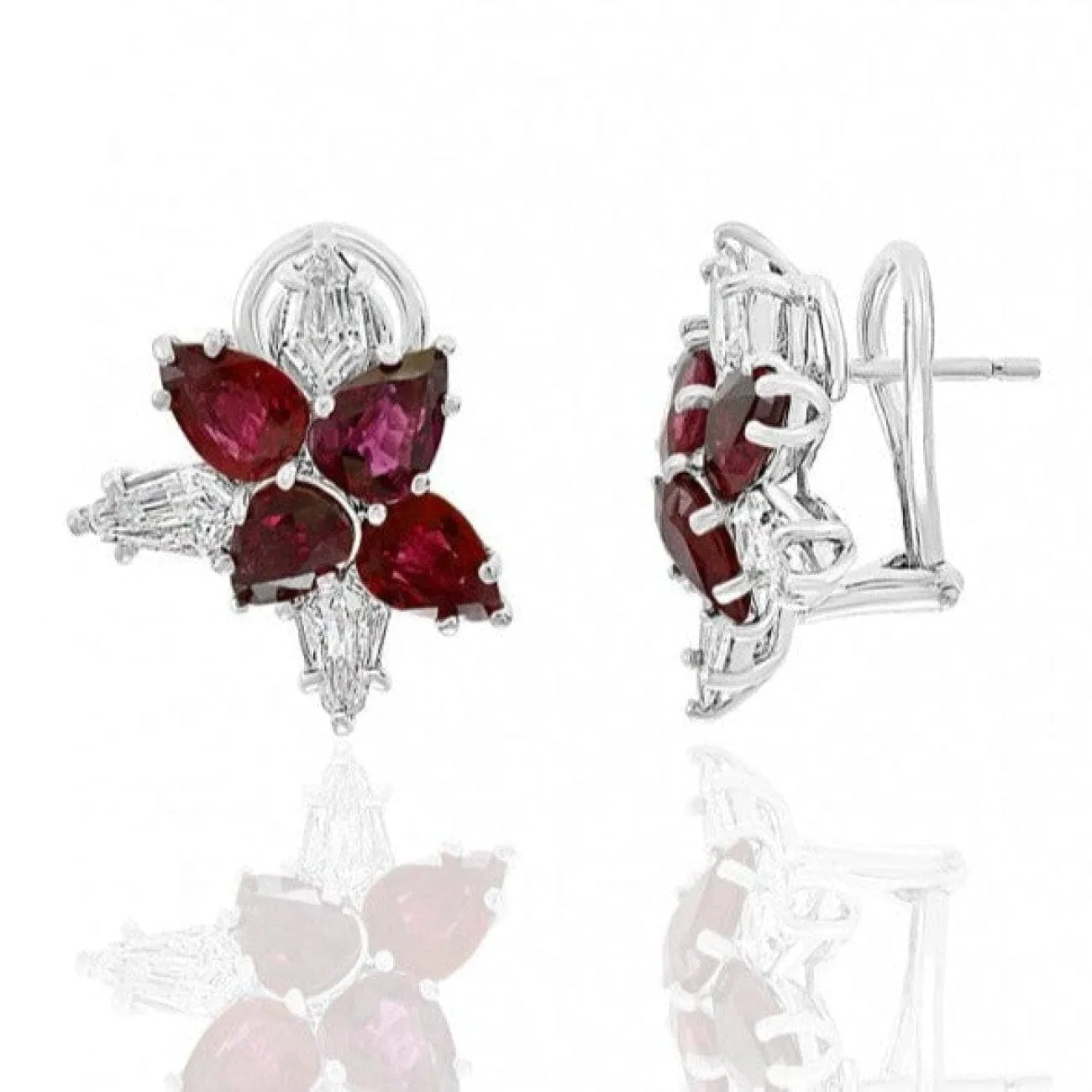 Ruby and Diamond Earrings