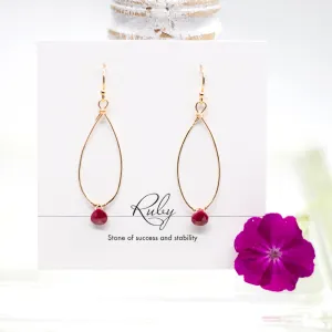 Ruby Linden Gold Earrings