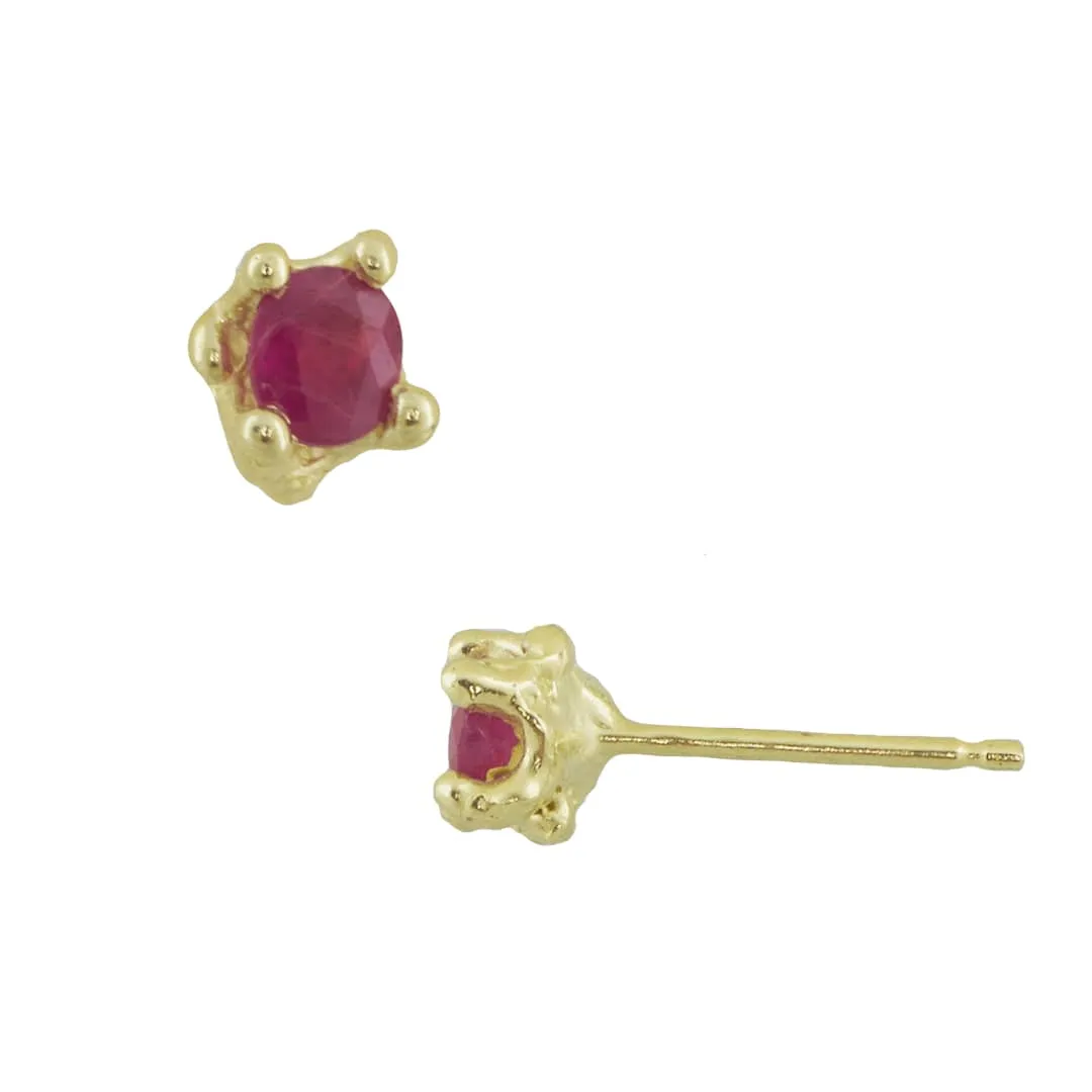 Ruby Petra Prong Studs