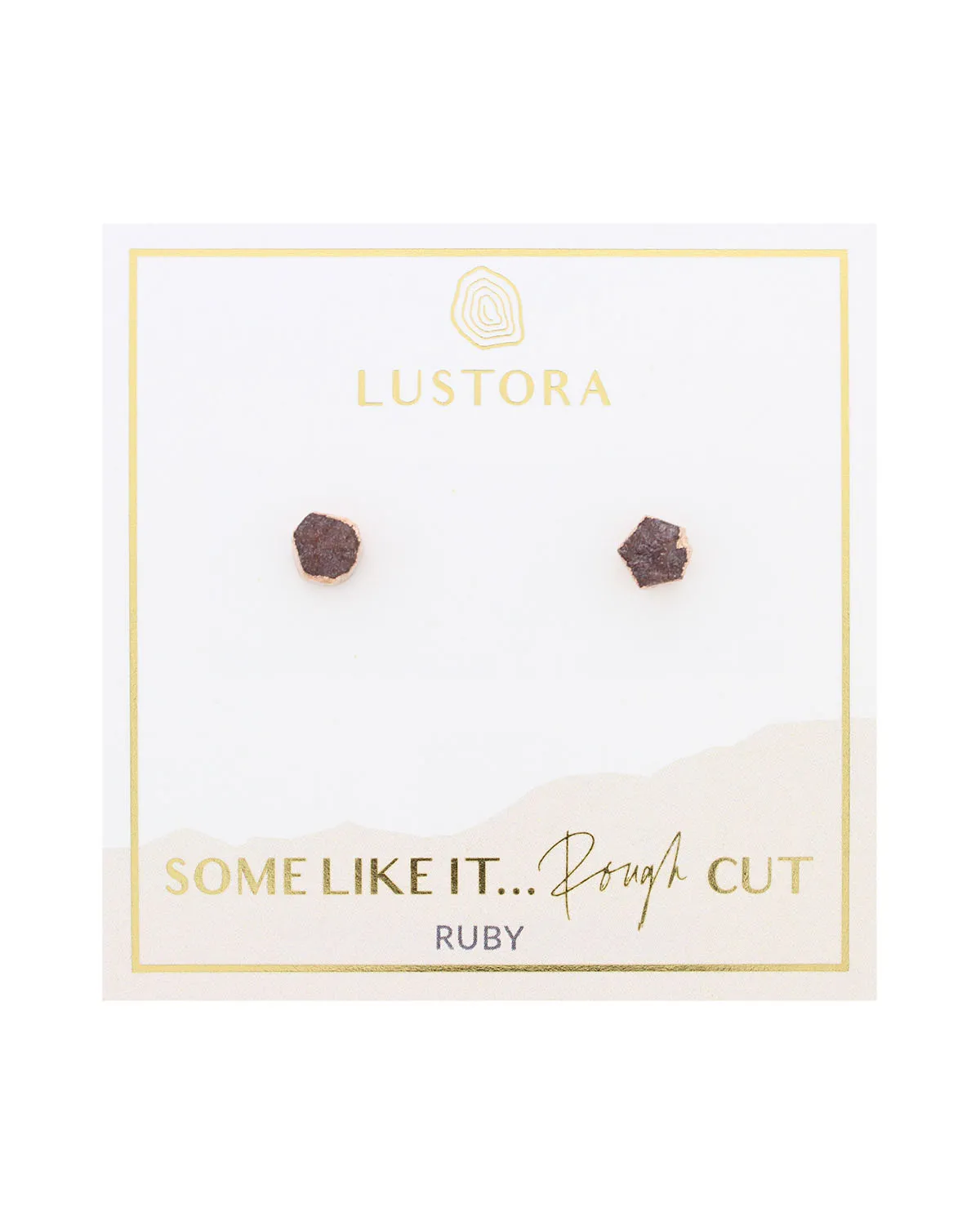 Ruby Post Earrings