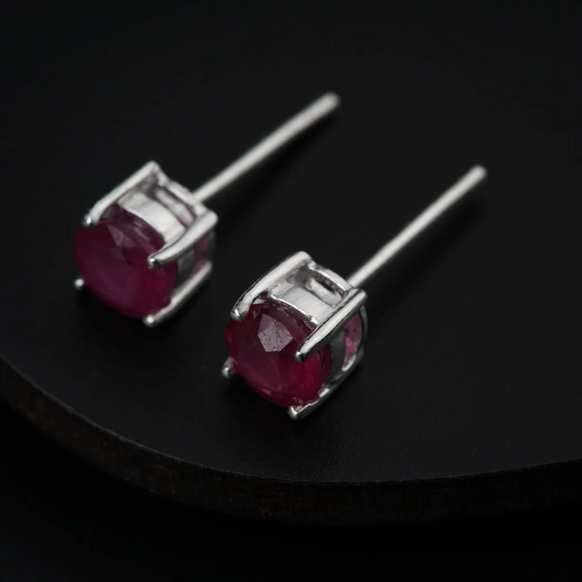 Ruby Silver Studs