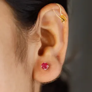 Ruby Silver Studs
