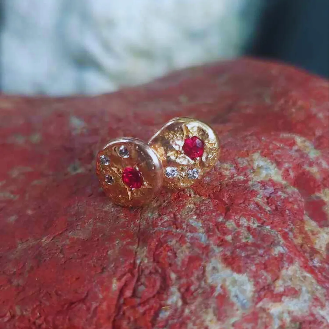Ruby Studs