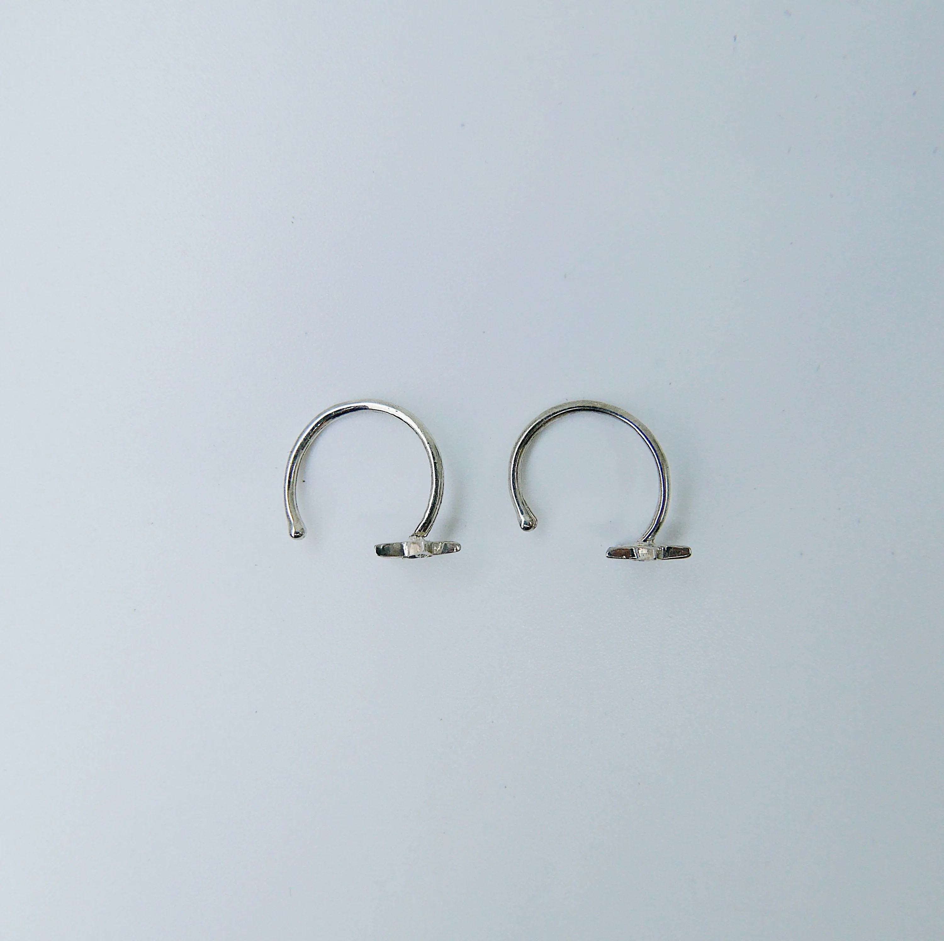 SAMPLE SALE! Sapphire Star Hook Earrings