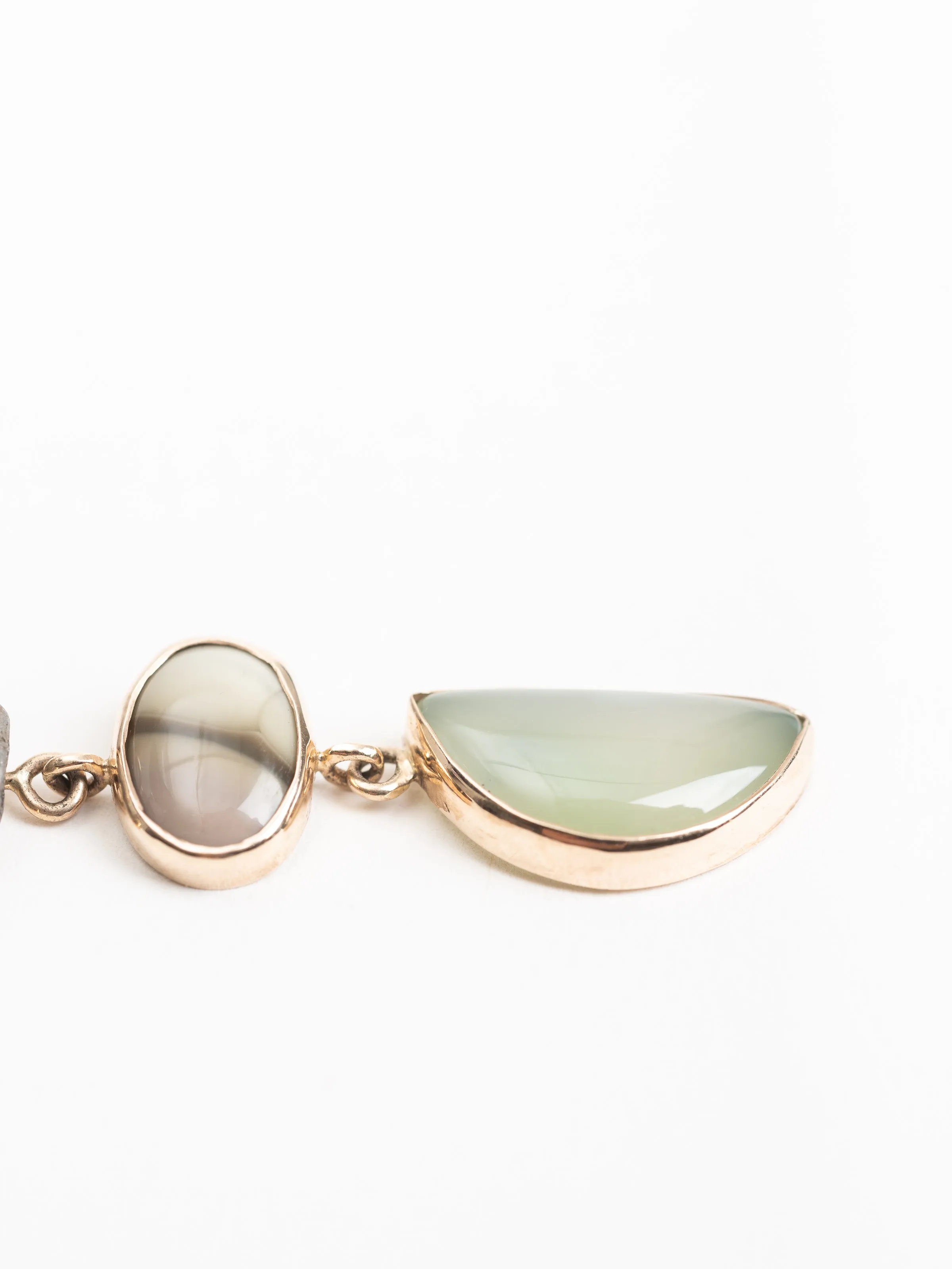 sapphire & jasper drop earrings