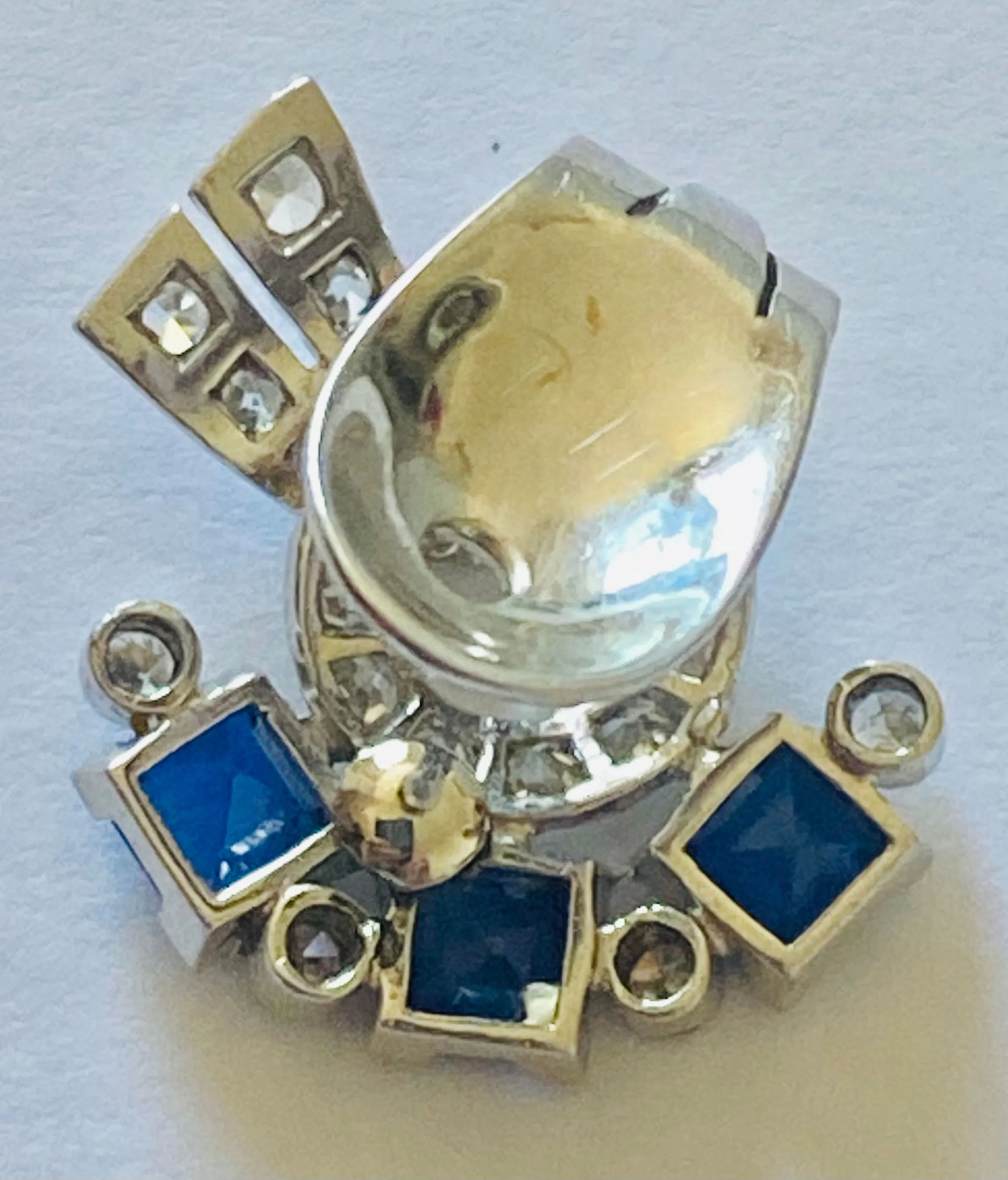Sapphire and Diamond Earrings