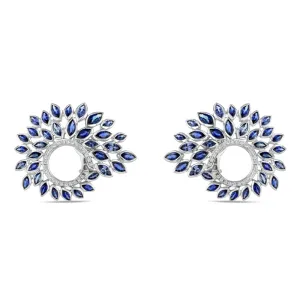 Sapphire and Diamond Earrings