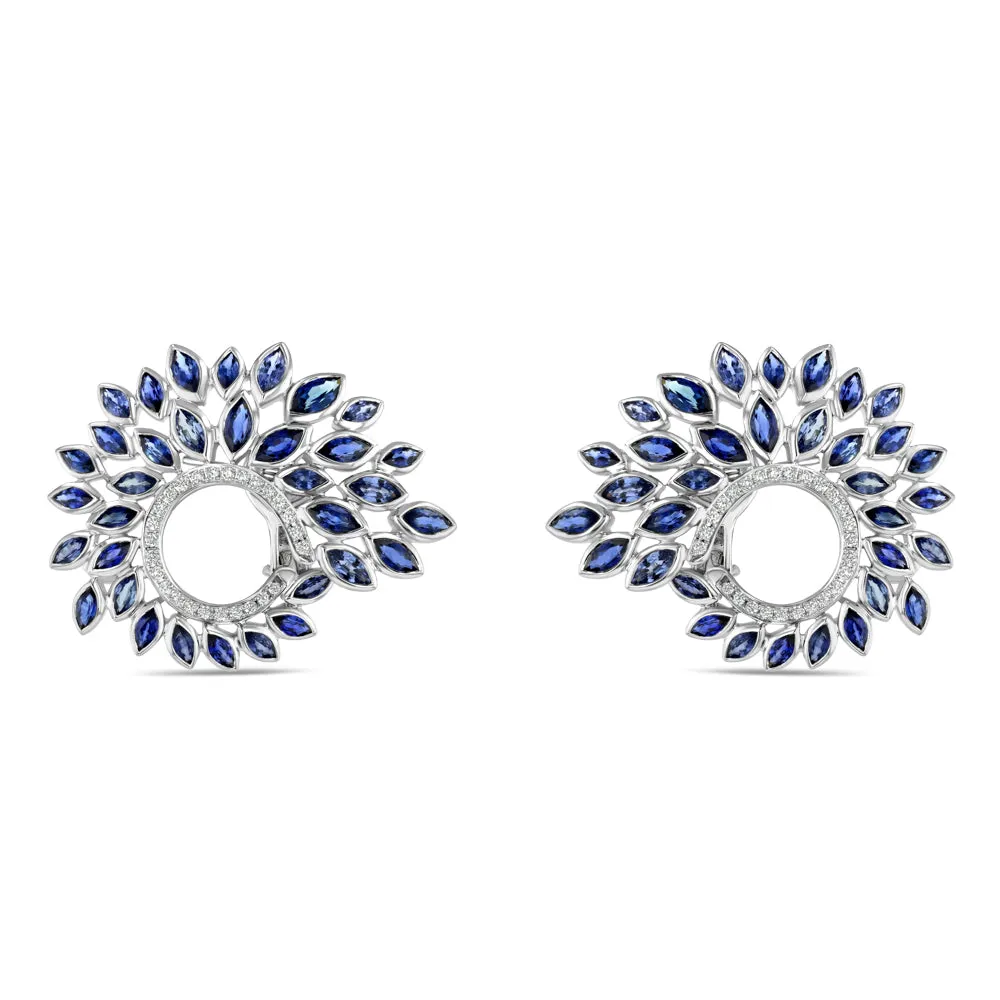 Sapphire and Diamond Earrings