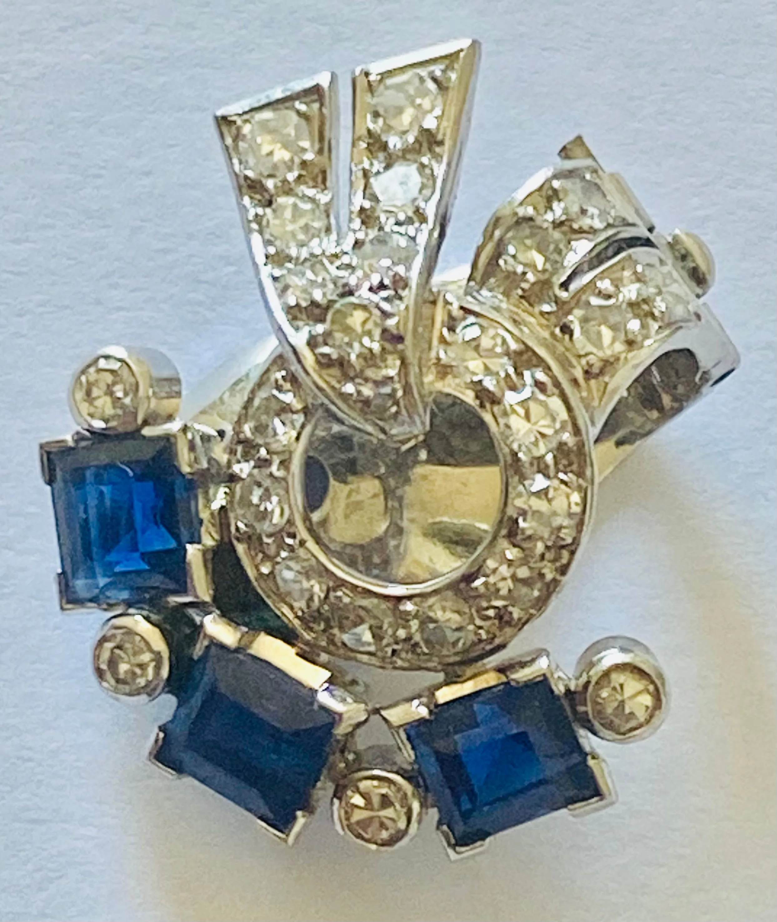 Sapphire and Diamond Earrings