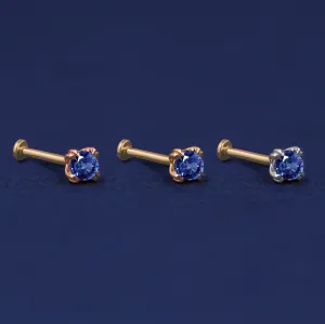 Sapphire Flatback Piercing
