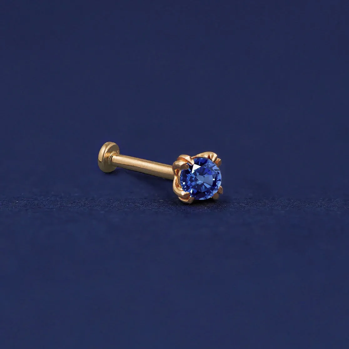 Sapphire Flatback Piercing