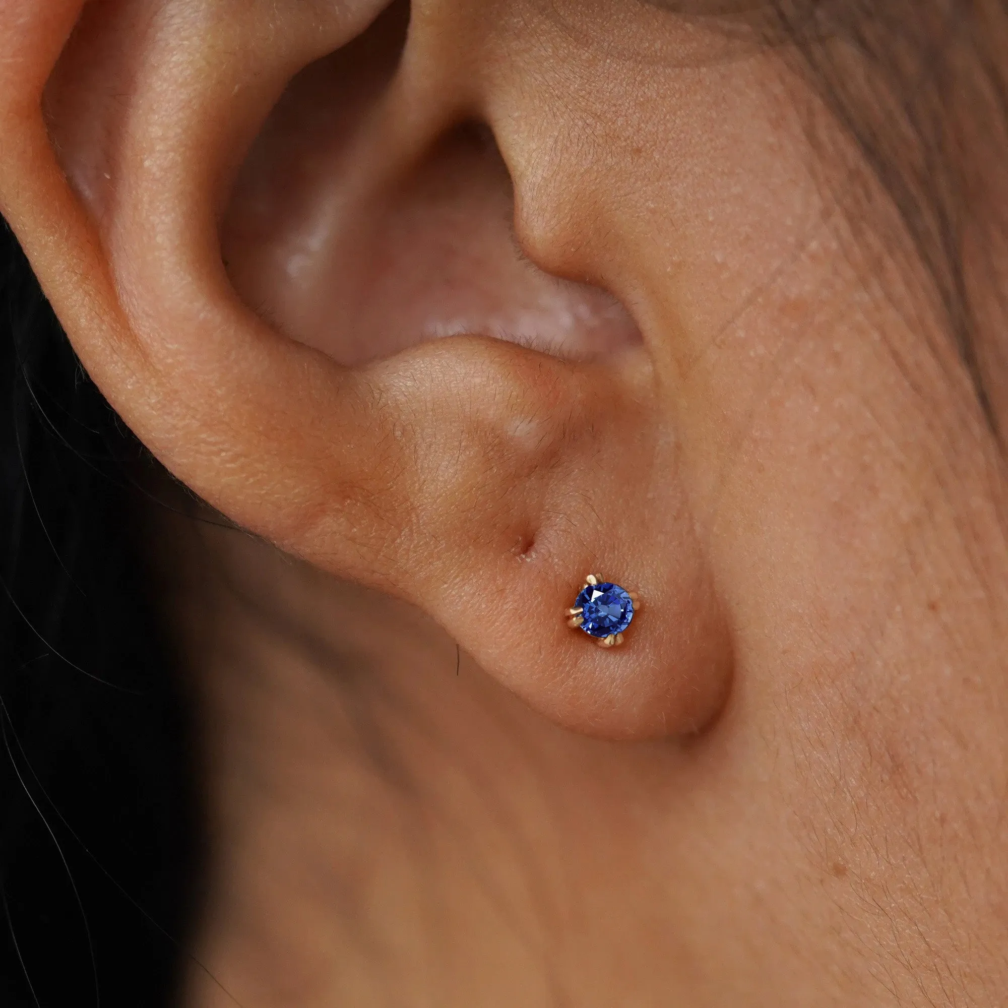 Sapphire Flatback Piercing