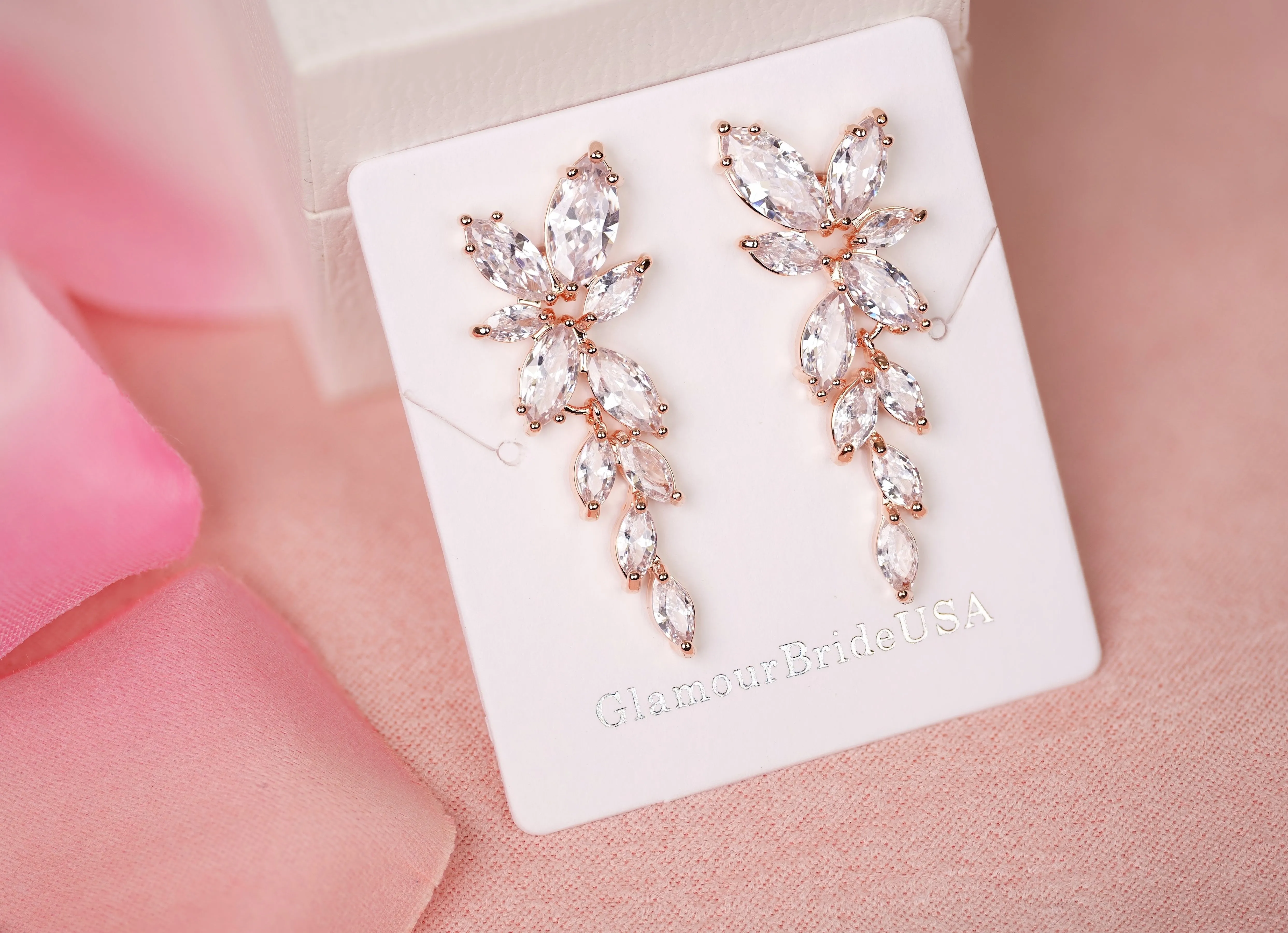Sarah - Crystal Bridal Earrings